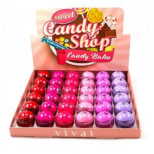 Candy Balm Hidratante Labial Vivai Atacado 3038 Box 36 Unidades