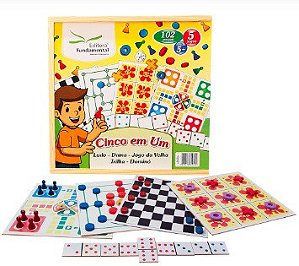 Brinquedo Box 7 Jogos Clássicos jogo do mico dominó dama ludo sobe e desce  trilha jogo do burro baralho Copag 90942 na Americanas Empresas