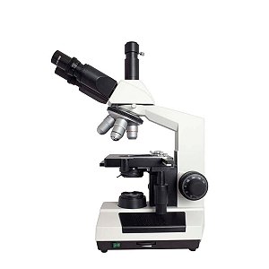 Microscópio Biológico Trinocular com aumento até 1600x, Iluminação em Led  K55-TA OLEN