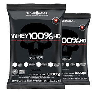 COMBO BLACK SKULL - 2X WHEY 100%HD 900G (TOTAL 1.8KG)