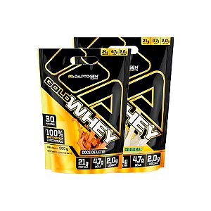 KIT 2X GOLD WHEY 900G ADAPTOGEN