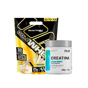 KIT GOLD WHEY 900G + CREATINA 300G