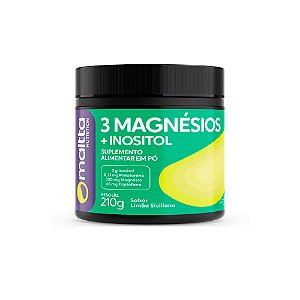 3 MAGNÉSIOS + INOSITOL - MALTTA NUTRITION - 210G