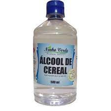 ALCOOL DE CEREAL 500ML NINHO VERDE  NAO ENVIAMOS VIA CORREIOS