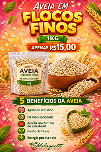 AVEIA EM FLOCOS FINOS 1KG
