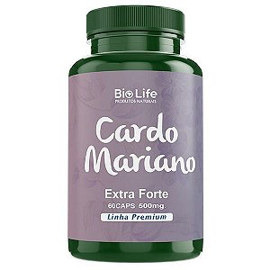 CARDO MARIANO E ALCACHOFRA 60 CAPSULAS 500MG BIO LIFE