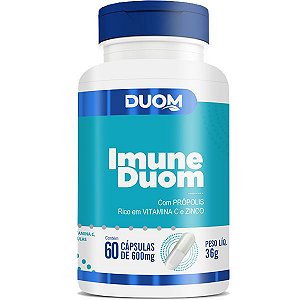 IMUNE DUOM PROPOLIS VITAMINA C ZINCO 60 CAPSULAS 400MG DUOM