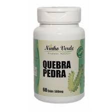 QUEBRA PEDRA 60 CAPSULAS 500MG NINHO VERDE