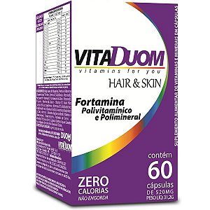 POLIVITAMINICO VITADUOM HAIR SKIN 60 CAPSULAS 520MG