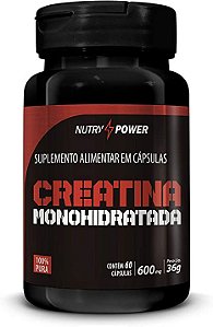 CREATINA MONOHIDRATADA NUTRYPOWER 60 CAPSULAS 600MG