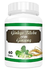 GINKGO BILOBA COM GINSENG 60 CAPSULAS 500MG NINHO VERDE