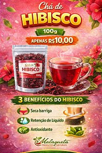 CHA HIBISCO HIBISCUS SABDARIFFA 100G
