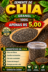 SEMENTE DE CHIA GRANEL 100G