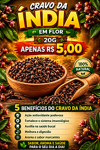 CRAVO DA INDIA 20G EM FLOR