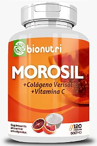 MOROSIL COLAGENO VERISOL E VITAMINA C 120 CAPSULAS 500MG BIONUTRI