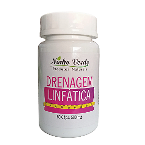 DRENAGEM LINFATICA 60 CAPSULAS 500MG NINHO VERDE