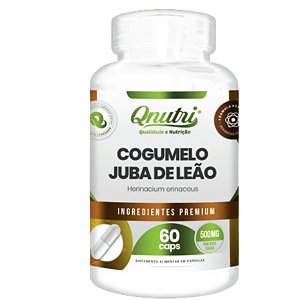 COGUMELO JUBA DE LEAO 60 CAPSULAS 250MG QNUTRI