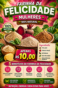 FARINHA DA FELICIDADE MULHERES 5 FARINHAS 100G