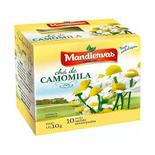 CHA DE CAMOMILA 10 SACHES 10G MANDIERVAS