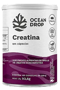 CREATINA MONOHDRATADA 180 CAPSULAS 520MG OCEAN DROP