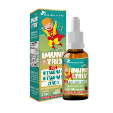 IMUNITRIX KIDS VITAMINAS D C ZINCO SABOR MORANGO 30ML FLORA NATIVA