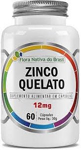 ZINCO QUELATO 60 CAPSULAS 500MG FLORA NATIVA