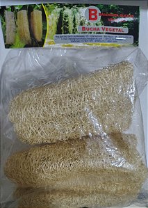 BUCHA VEGETAL PEQUENA 3 UNIDADES BAIANINHA