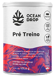 PRE TREINO 880MG 120 CAPSULAS OCEAN DROP
