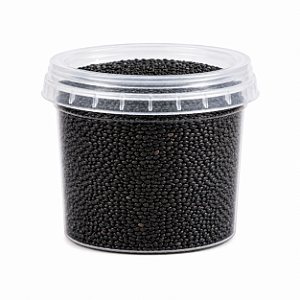 GERGELIM PRETO CRU COM CASCA 100G POTE COM TAMPA