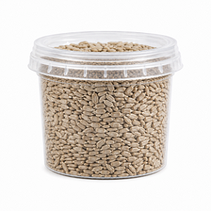 SEMENTE DE GIRASSOL DESCASCADA CRUA PEPITA 100G POTE COM TAMPA
