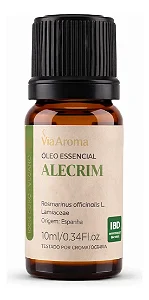OLEO ESSENCIAL ALECRIM ESPANHA 10ML VIA AROMA ROSMARINUS OFFICINALIS