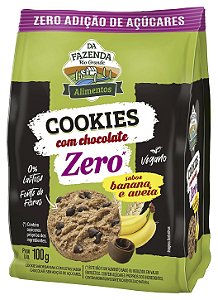COOKIES COM CHOCOLATE ZERO 100G DA FAZENDA RIO GRANDE