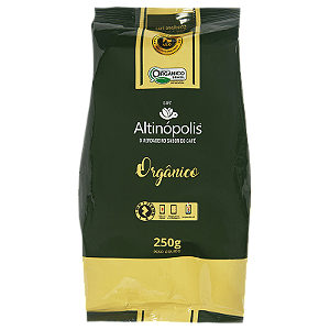 CAFE ORGANICO TORRADO E MOIDO 250G ALTINOPOLIS