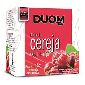 CHA MISTO CEREJA 10 SACHES DUOM