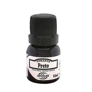 CORANTE ALIMENTICIO PRETO ARCOLOR 10G