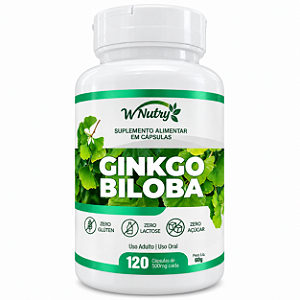 GINKGO BILOBA 120 CAPSULAS 500MG WNUTRY
