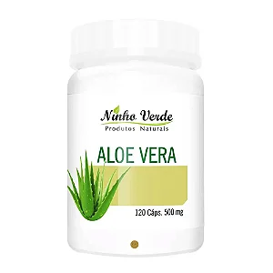 ALOE VERA OU BABOSA 120 CAPSULAS 500 MG NINHO VERDE