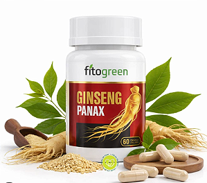 GINSENG COREANO PANAX 60 CAPSULAS 500MG NINHO VERDE