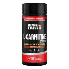 L CARNITINE E TARTARATO KING EARTH 120 CAPSULAS 500MG