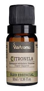 OLEO ESSENCIAL PURO CITRONELA 10ML VIA AROMA CYMBOPOGON WINTERIANUS