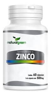 ZINCO 60 CAPSULAS 500MG NATURAL GREEN