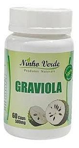 GRAVIOLA 60 CAPSULAS DE 500MG NINHO VERDE