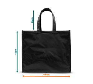 Bolsa em Nylon 70 c/Zíper - Tamanho: A=40 X L=40 X P=12cm