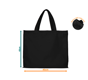 Sacola Ecobag Nylon 600 C/zíper - A=40 X L=40 X P=12cm