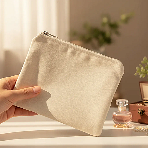 Kit - Necessaire Em Algodão Cru - 5 Pçs