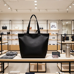 Bolsa Nccv - Modelo Canoa c/ zíper e bolso interno