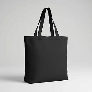 Sacola Ecobag Em Algodão Preto - Linho/Fino - ideal para eventos