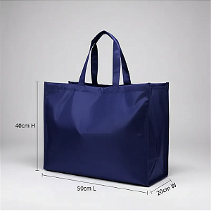 Bolsa Nylon 70 C/ Zíper - A=40 X L=50 X P=20cm - Super Resistente