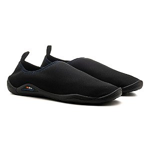 SAPATILHA AQUÁTICA NÁUTICA, PESCA, JET SKY, CAIAQUE, BEACH TENNIS - EM NEOPRENE PRETA