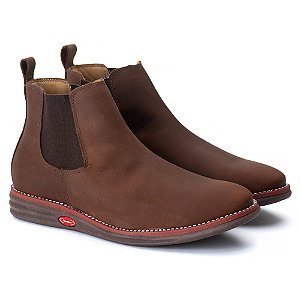 BOTA MASCULINA COURO LEGÍTIMO CHELSEA CONFORTÁVEL RNS1900
